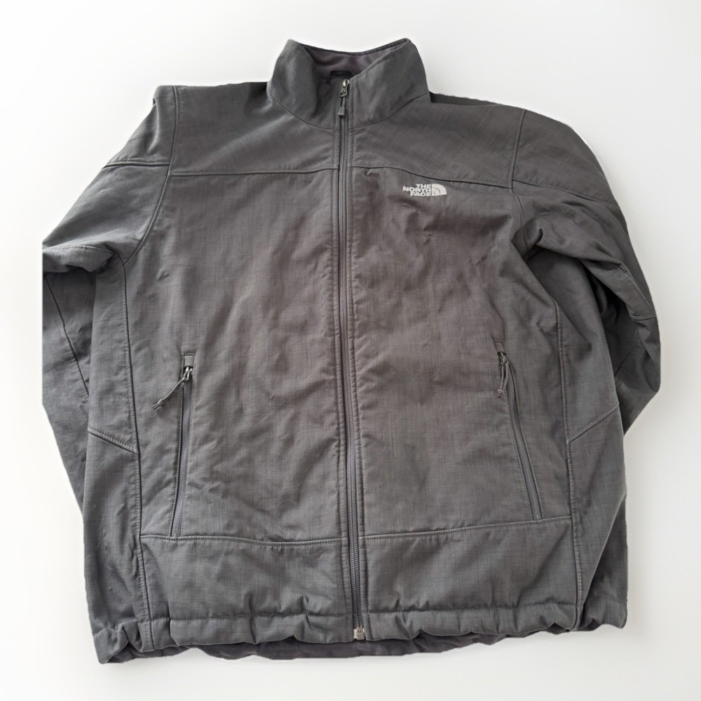 The North Face Men's Chromium Apex WindWall Soft Shell Jacket Large Gray